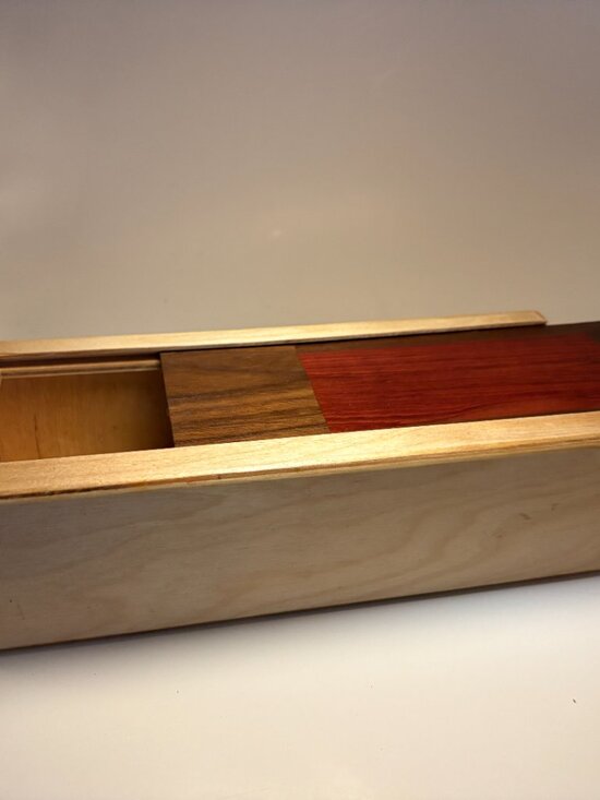 Richard Witte Collection Other - Wooden Curio Box - Sliding Magnetic Lid